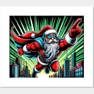 Super Santa Posters and Art